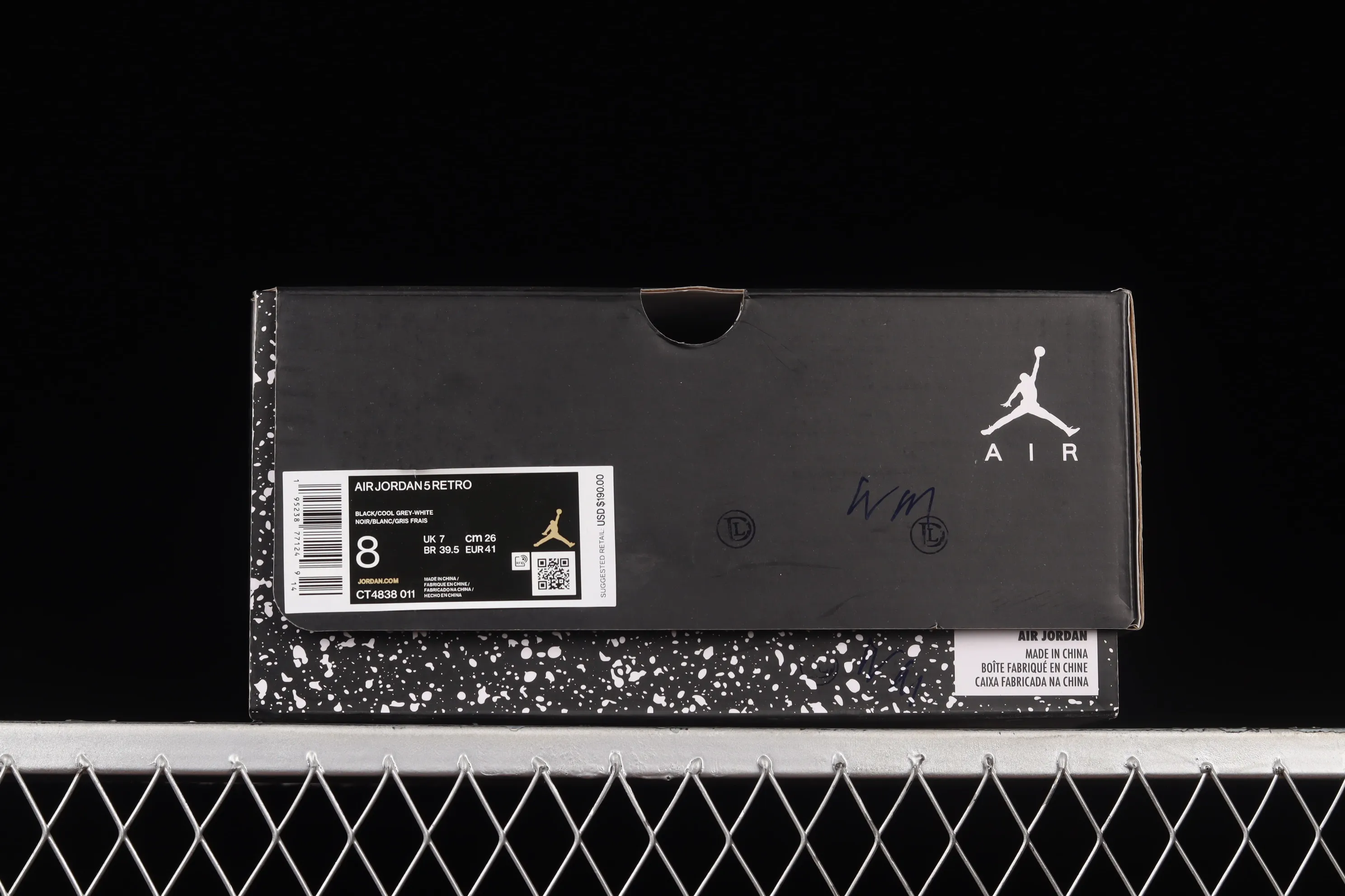 All categories Air Jordan Jordan series basketball shoes Air Jordan 5 foreign trade version Air Jordan 5 Retro "Oreo" AJ5 Joe 5 cement gray CT4838-011